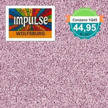 Vorwerk Teppichboden Conzano 1Q45 fraise – Quadratformat, eleganter Teppichboden in frischem Erdbeerrot, nur 44,95 €